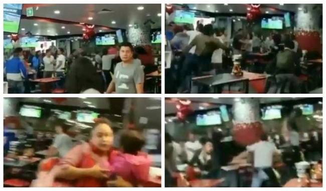 Batalla campal entre meseros y clientes en restaurante de la CDMX