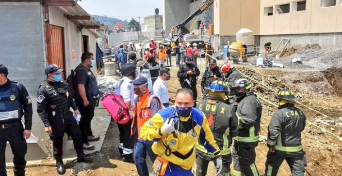 CDMX: Derrumbe en Hospital Topilejo; hay heridos