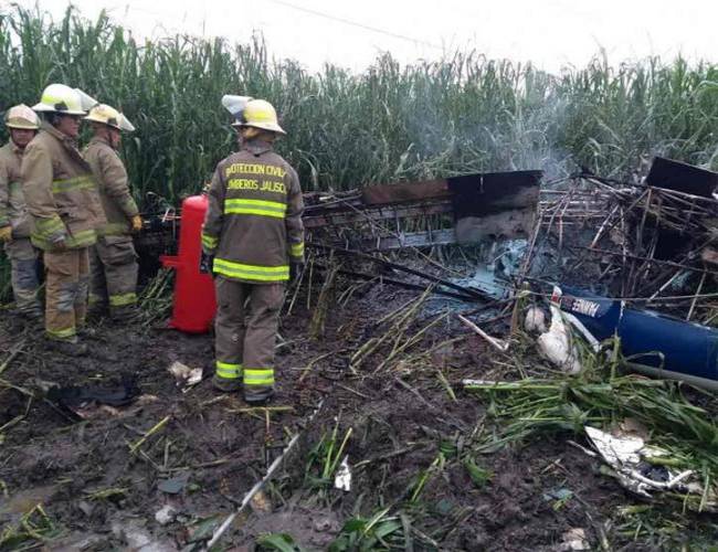 Se desploma avioneta en Jalisco; el piloto murió calcinado