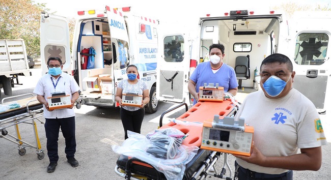 Yucatán se equipa con ambulancias con ventiladores para trasladar pacientes con Covid