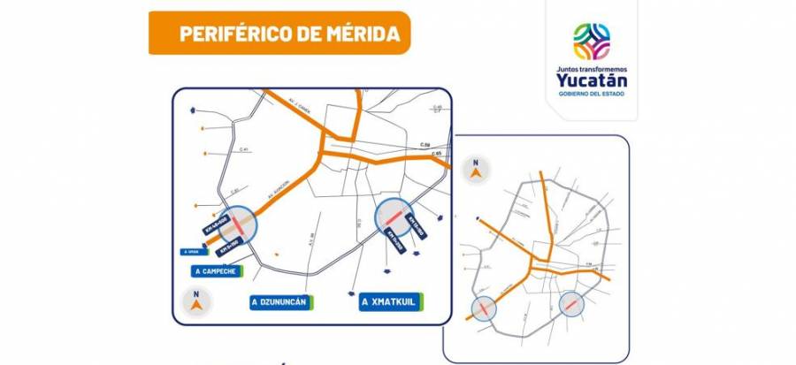 Sigue la rehabilitación en 10 kilómetros del Periférico de Mérida