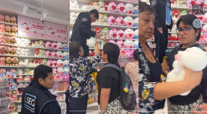 (VÍDEO) aganSeñora arrebata el último peluche a una joven en Miniso