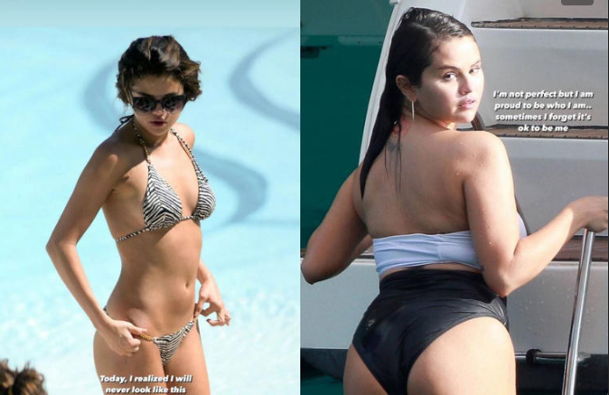 Selena Gomez hace un antes y un después de su cuerpo: “Nunca volveré a verme así”
