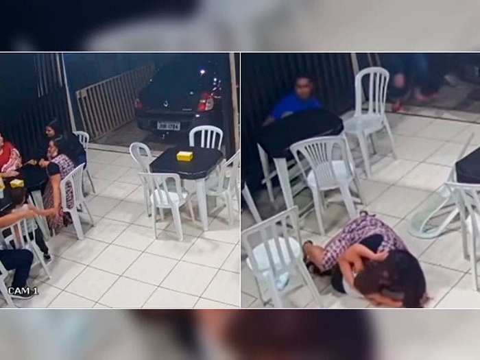 (VIDEO) Mujer embarazada protege a su hijo de los balazos durante asalto