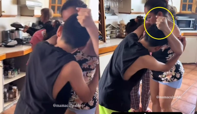 Al estilo de la vieja escuela: madre separa a sus hijos tras pelea y les pide que se abracen