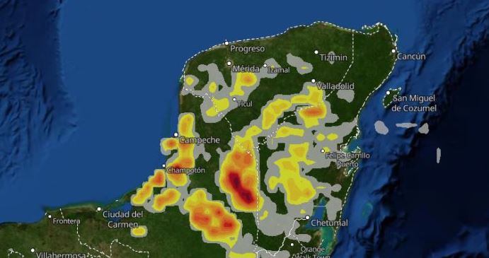 Probables tormentas con viento y granizo para este miércoles en zonas de Yucatán