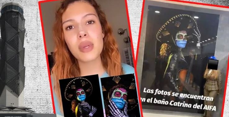 Artista denuncia que usan sus desnudos sin autorización en baños del AIFA