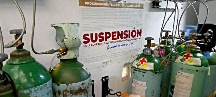 ¡Se aprovechan de la desgracia! Suspendió Profeco negocios por abusos en venta de oxígeno