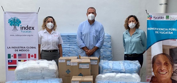 Index Yucatán dona 110,000 cubrebocas en apoyo a trabajadores de la salud