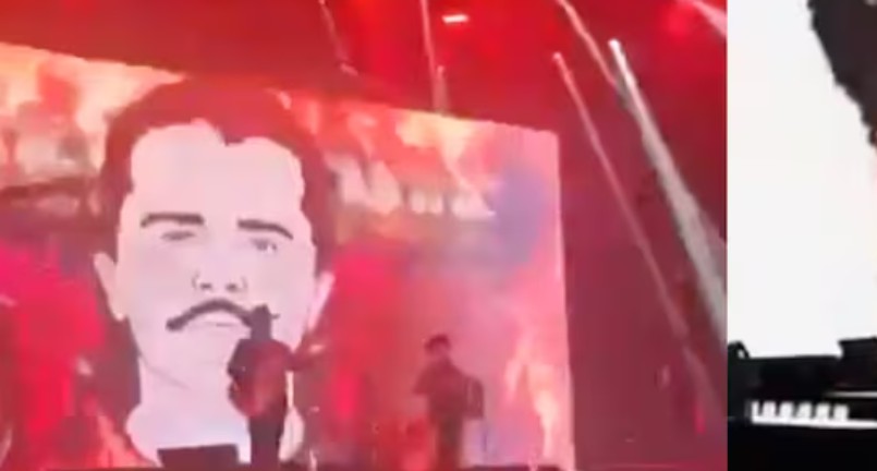 Banda mexicana pierde visas por proyectar imagen de líder criminal en concierto