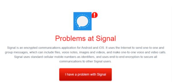 Comienzan los problemas: Signal experimenta problemas de conectividad