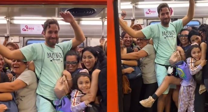 (VÍDEO) Extranjero sube por error al vagón de mujeres en el Metro y así reaccionan ellas