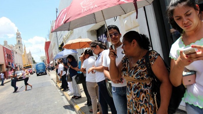 Mérida entre las zonas más calientes con temperaturas máximas de 39°C