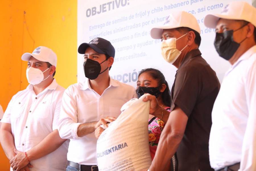 Yucatán: Productores del oriente afectados por huracán "Grace" reciben apoyos estatales