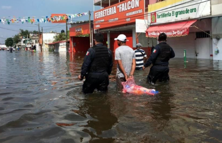 Alerta en Villahermosa, Tabasco, por el desbordamiento del río Grijalva