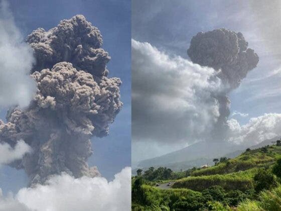 ¡Alerta en el Caribe! Volcán entra en erupción tras 40 años inactivo