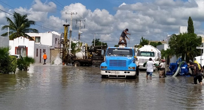 Mérida: Más de 5 millones de litros de agua se han retirado de comisarías y fraccionamientos