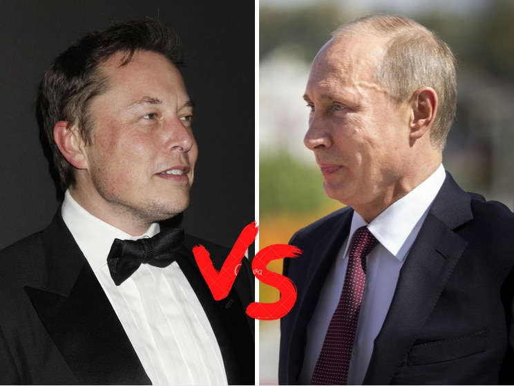 Elon Musk reta a una pelea a Vladimir Putin por Ucrania