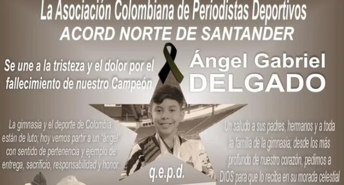 Niño promesa de la gimnasia en Colombia murió en inexplicable accidente en una hamaca