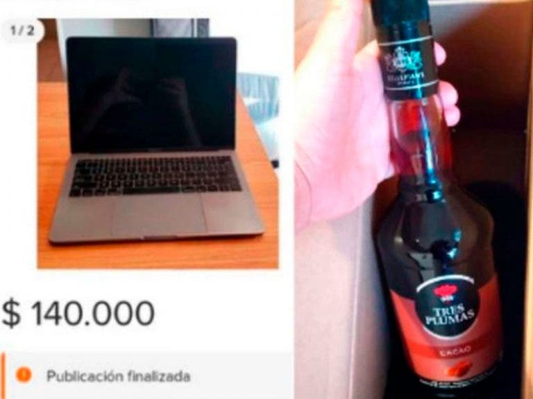 ¡Otra vez! Pide una MacBook por Mercado Libre y le llega una botella