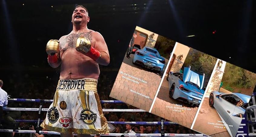 Andy Ruiz, no entrena pero se compra un auto de 5.5 millones de Dlls.