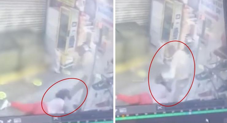 (Video) Puebla: Hombre golpea y patea brutalmente a mujer en mercado