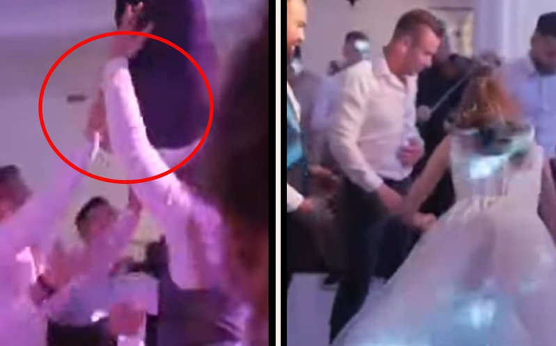 (VÍDEO) Lanzan al aire a novio en juego de boda; lo dejan caer y le dañan la vertebra