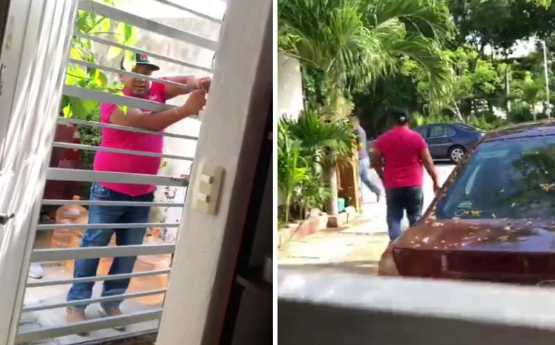 Mujer sorprende a hombres que querían entrar a su casa a robar