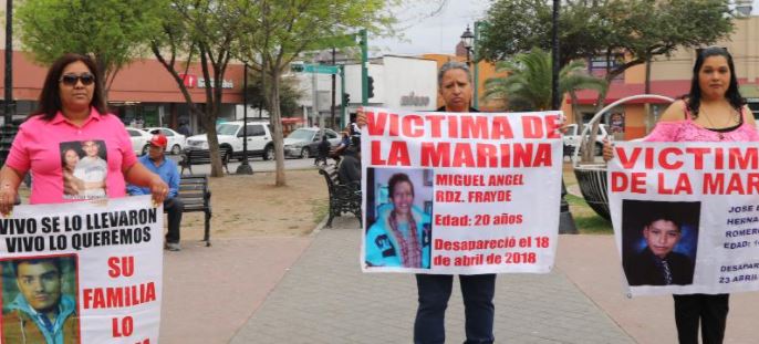 Madre denuncia a la Marina por desaparición de su hijo en Nuevo Laredo