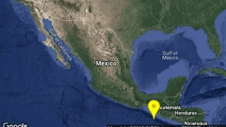 Potente sismo de 5.8 se registra frente a las costas de Guatemala y México