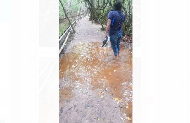 Se inunda el “El Corchito” y lo cierran de modo temporal por seguridad