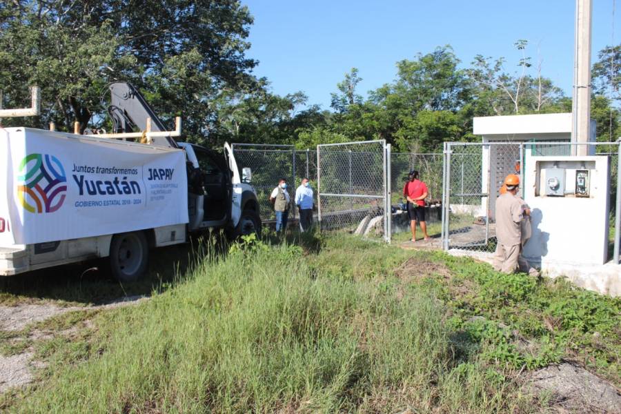 Reparan sistema de agua en Popolá, comisaría de Yaxcabá