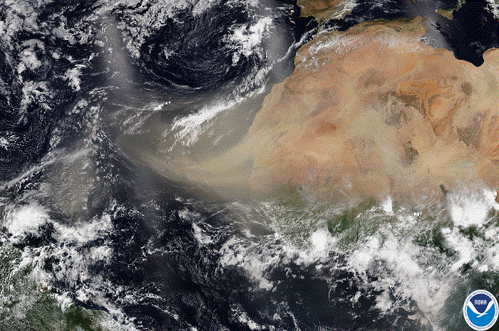 Polvo del Sahara "aleja" las lluvias de la Península Yucatán