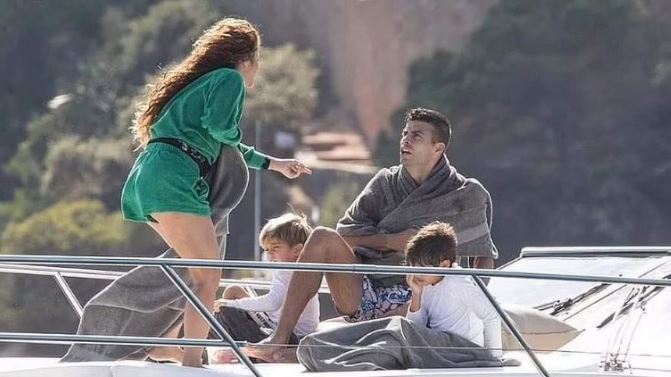 Filtran foto de fuerte pleito entre Shakira y Piqué frente a sus hijos