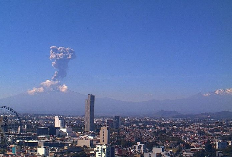 Estos son los estados que se verán afectados por la emisión de gases del Popocatépetl