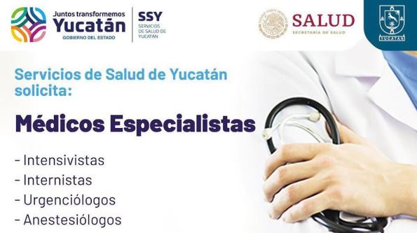 La Secretaría de Salud de Yucatán solicita a médicos especialistas