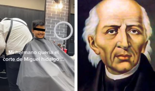 (VÍDEO) Niño se corta el cabello como Miguel Hidalgo y termina llorando