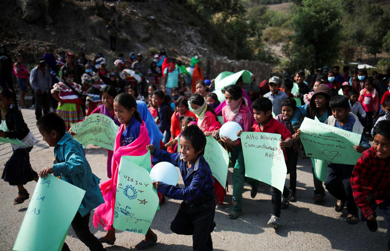 Guerrero:   Niños de Chilapa marchan contra la violencia: "Queremos paz"