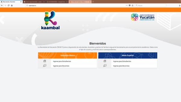Crean la plataforma digital "Kaambal" en apoyo a estudiantes de Yucatán