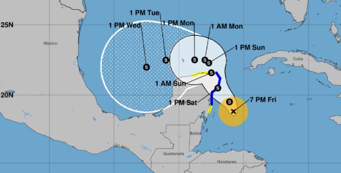 Como afectará la tormenta "Gamma" a Yucatán