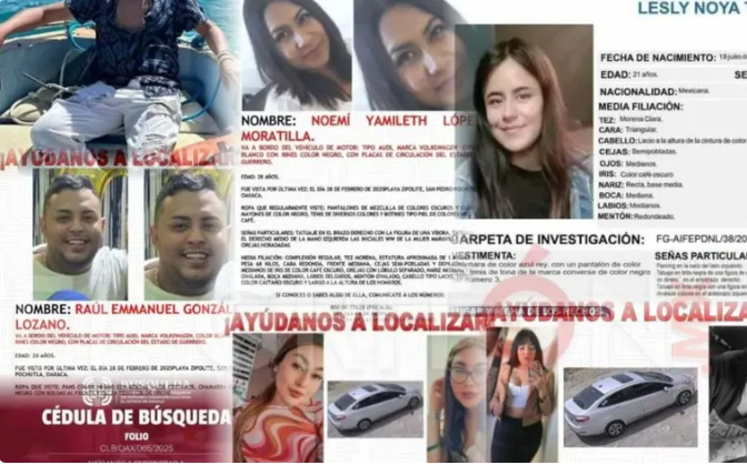 Oaxaca: Policías municipales sospechosos por desaparición de jóvenes de Tlaxcala