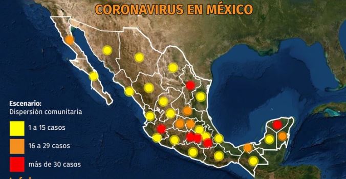 México: suman 717 casos positivos; van 12 muertos