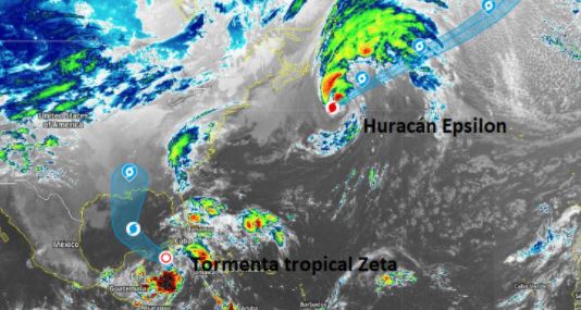 Conagua: Zeta llegará a la Península de Yucatán con lluvias muy fuertes