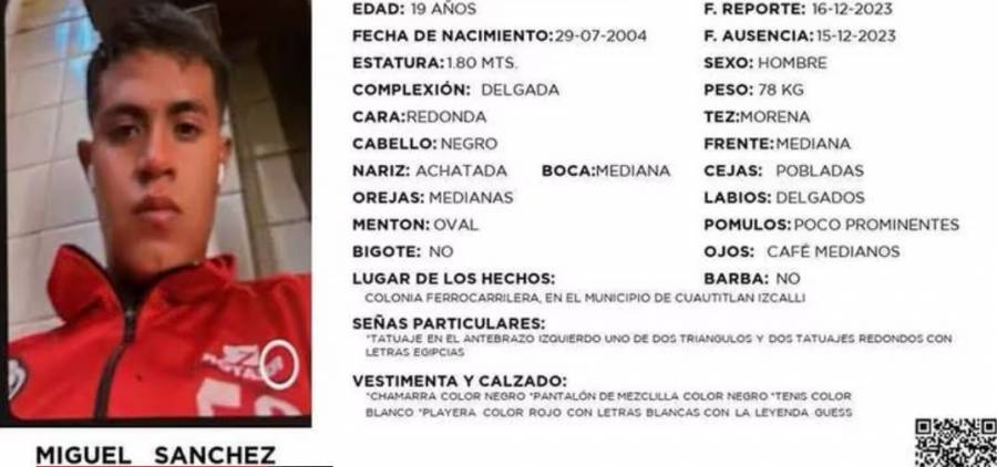 Desaparece futbolista mexicano de Liga Premier; lanzan boletín urgente para localizarlo