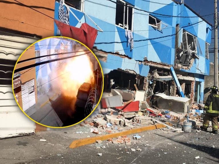 VIDEO: Así fue la explosión en una pizzería en Azcapotzalco