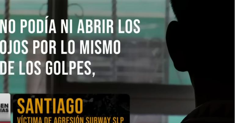 (VÍDEO) Joven narra cómo 'El Tiburón' Medina lo tundió a golpes en el Subway de SLP