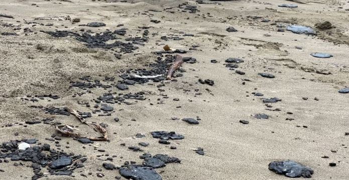 Llega chapopote a Tabasco tras derrame de hidrocarburos en el Golfo de México