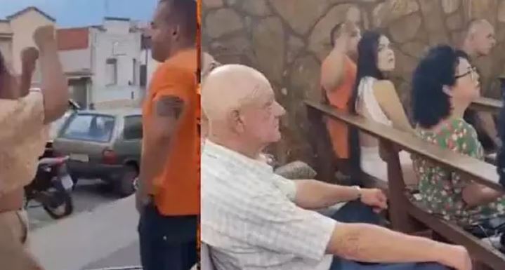 VIDEO. Lo cacha su esposa con "la otra" en la iglesia y arma tremendo zafarrancho