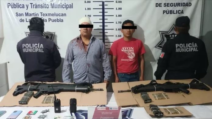 Caen dos miembros del CJNG en Puebla; uno con identificación activa de Sedena