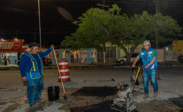 Mérida: Bacheo de calles 24/7, clave para dar resultados